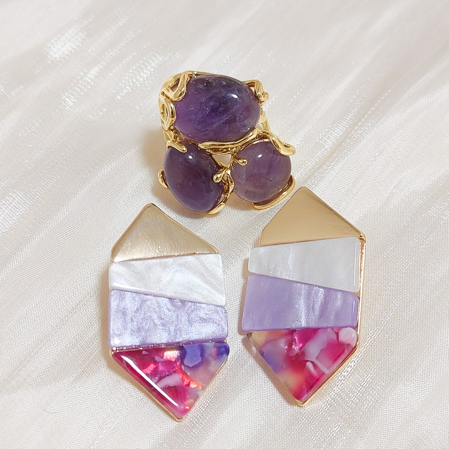 Pendientes Clara Siena Geometrica