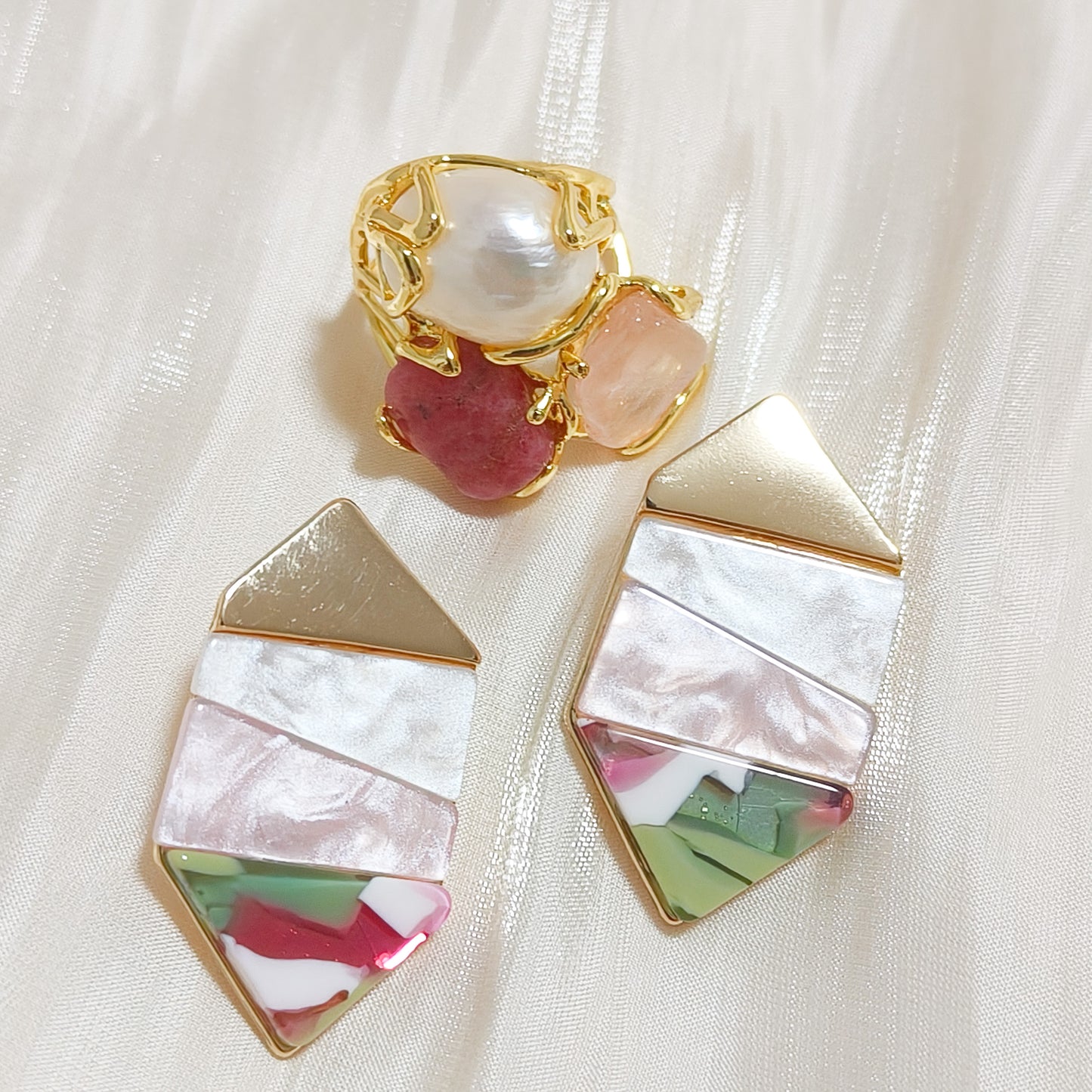 Pendientes Clara Siena Geometrica