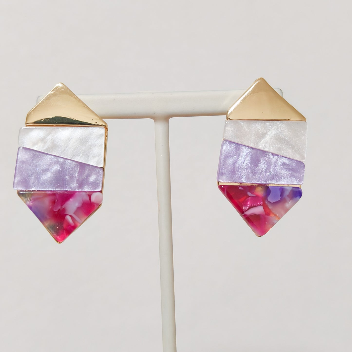 Pendientes Clara Siena Geometrica