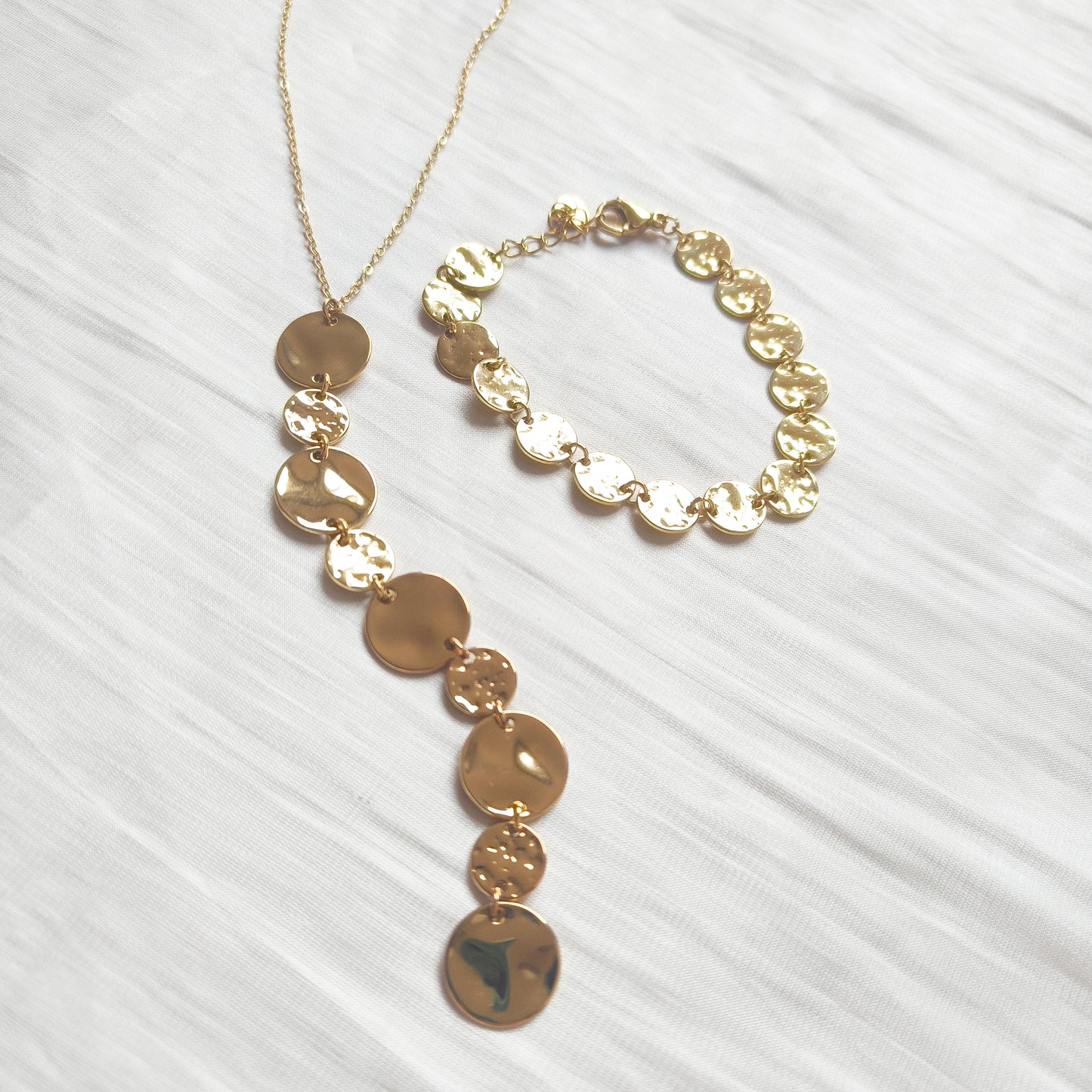 Look Moneda Siena （Dorado）( collar y pulsera)