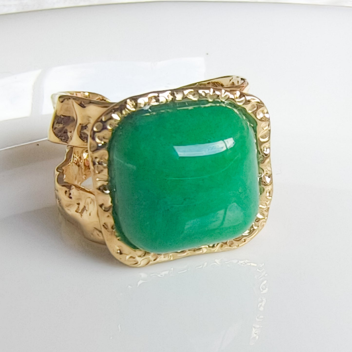 Anillo Martina Verona Cudrada Energía Ajustable