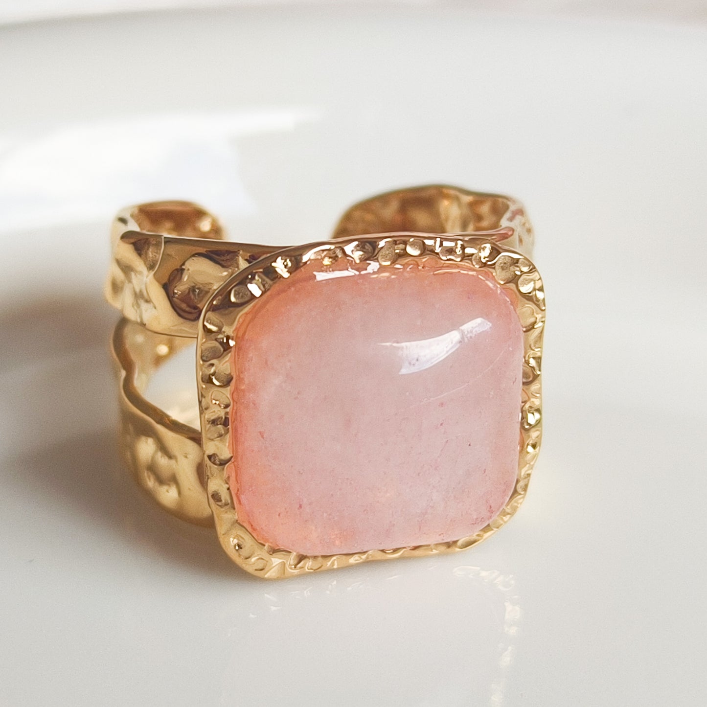 Anillo Martina Verona Cudrada Energía Ajustable