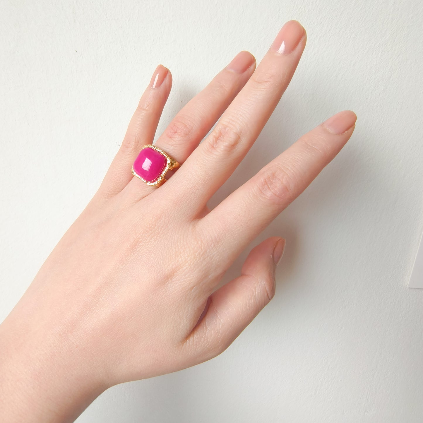 Anillo Martina Verona Cudrada Energía Ajustable