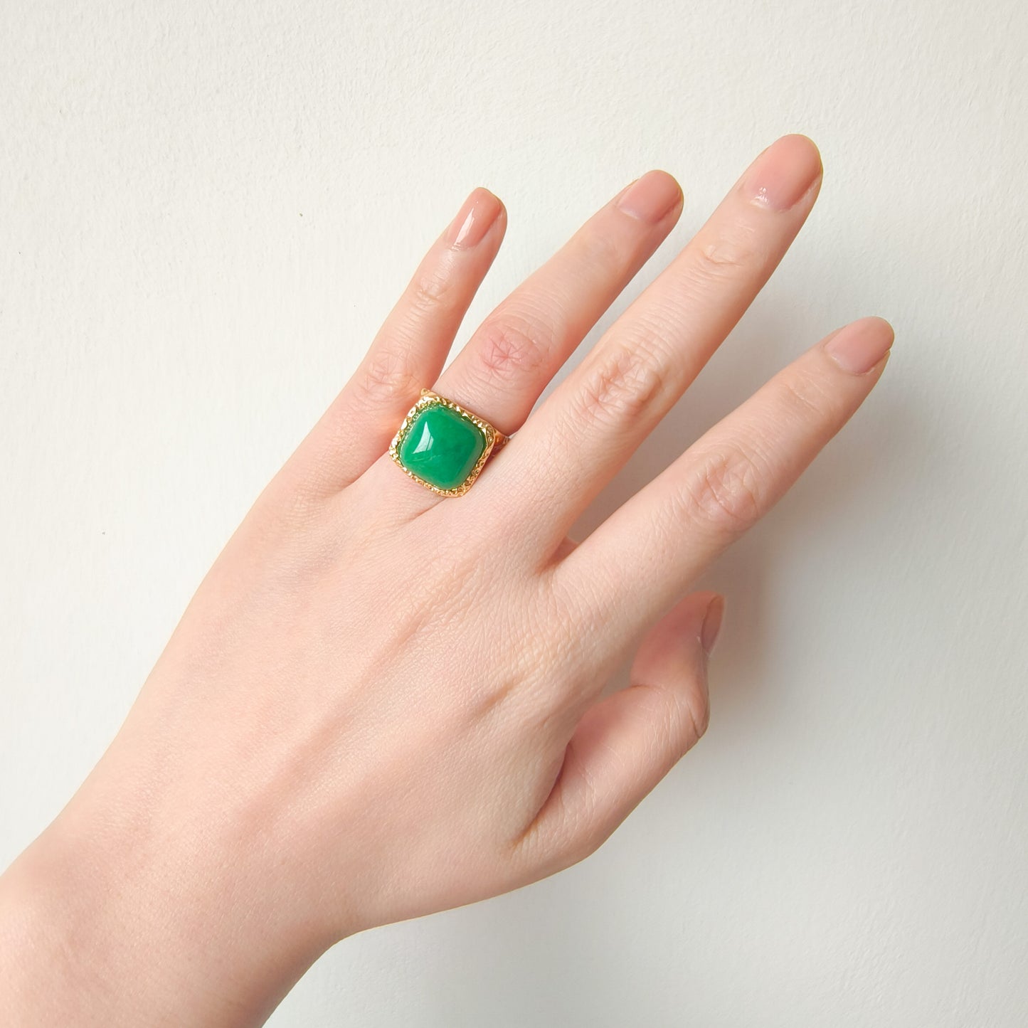 Anillo Martina Verona Cudrada Energía Ajustable