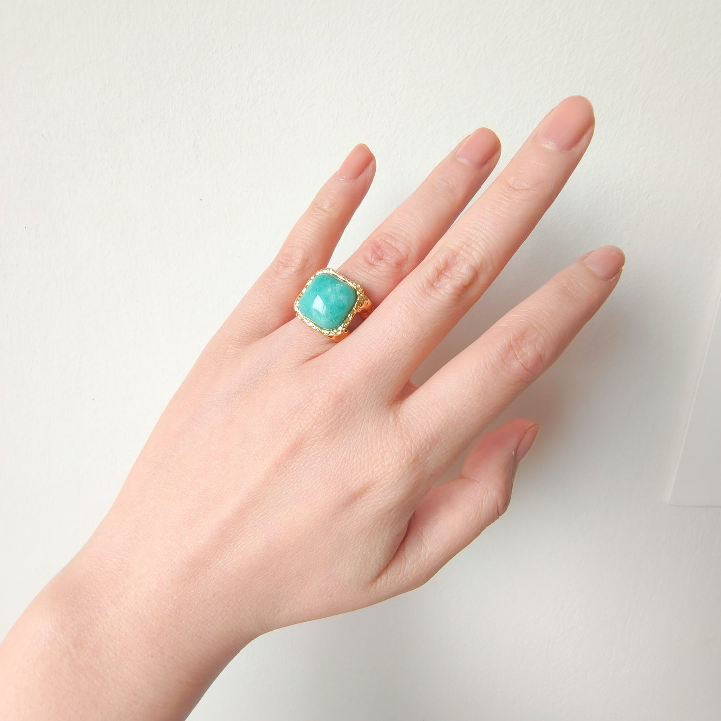 Anillo Martina Verona Cudrada Energía Ajustable