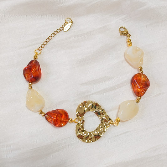 Pulsera Clara Menorca Corazon ( 3 colores)