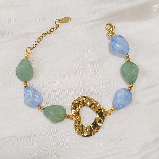 Pulsera Clara Menorca Corazon ( 3 colores)