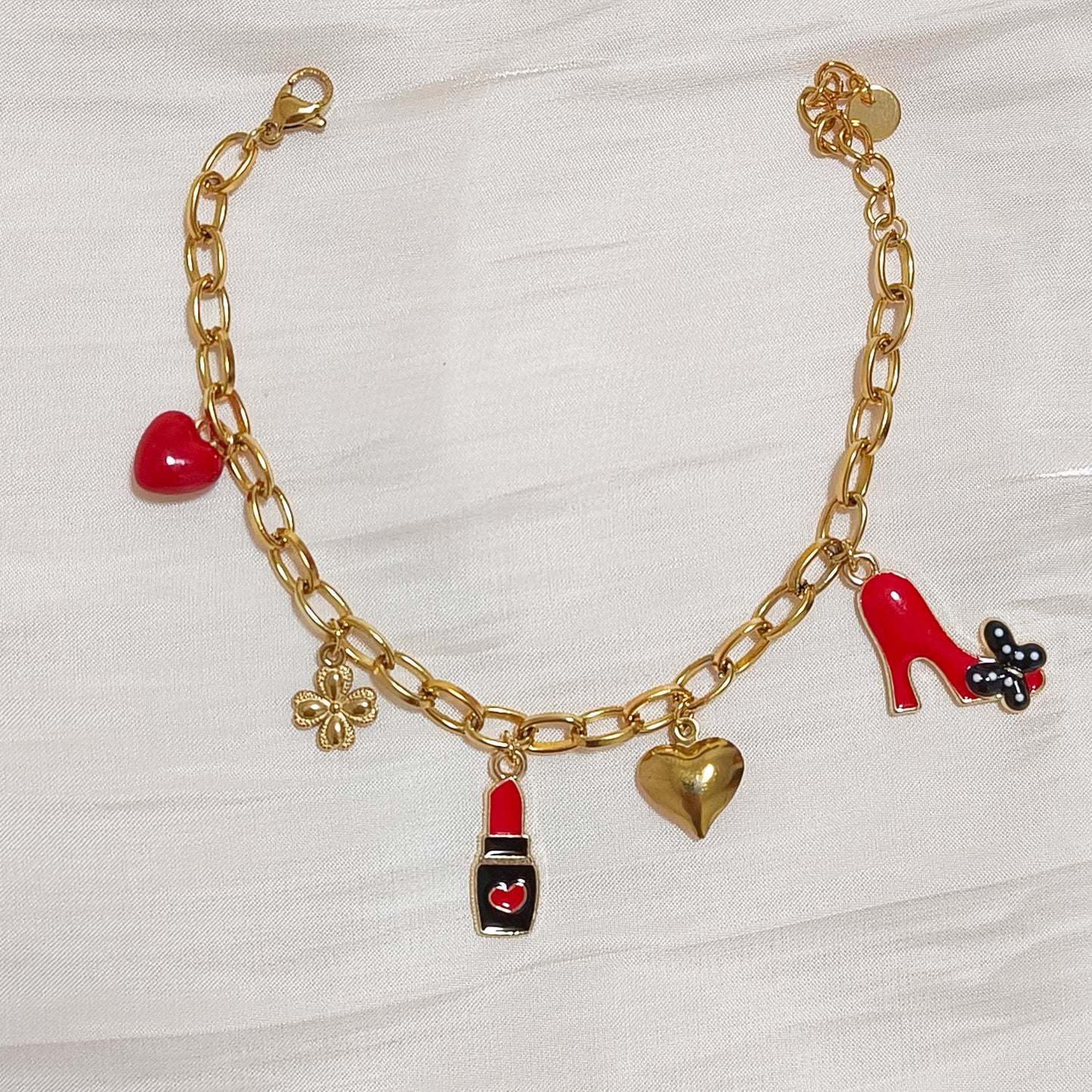Pulsera Sofía Broadway Rojo