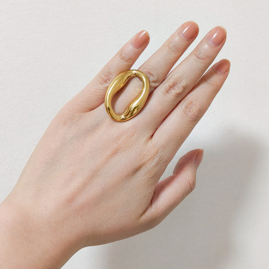 Anillo Roma Ovalado Grande Ajustable