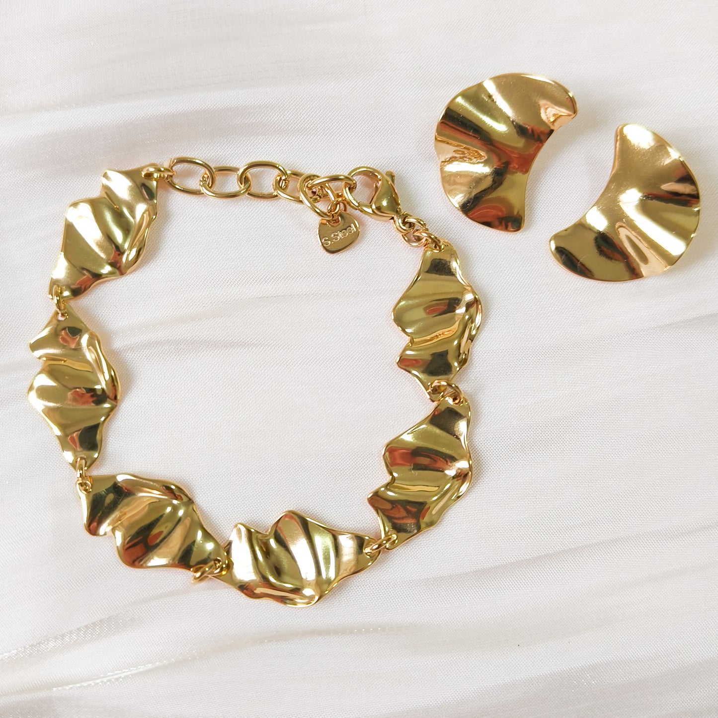 Look Nueva York Moderno ( pulsera y pendiente)