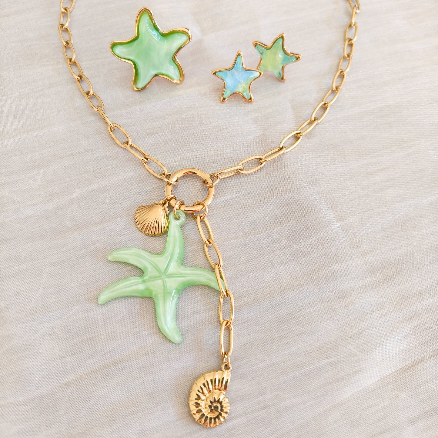 Collar Estrella Verde Lucía