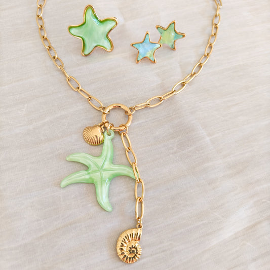 Collar Estrella Verde Lucía