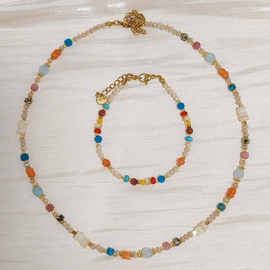 Look Siena Luz Multicolor Energia ( collar y pulsera)