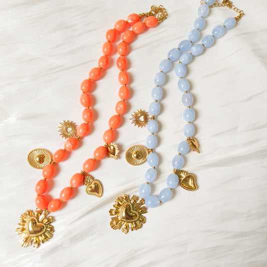 Collar Charm Celia Corazón ( 2 colores)