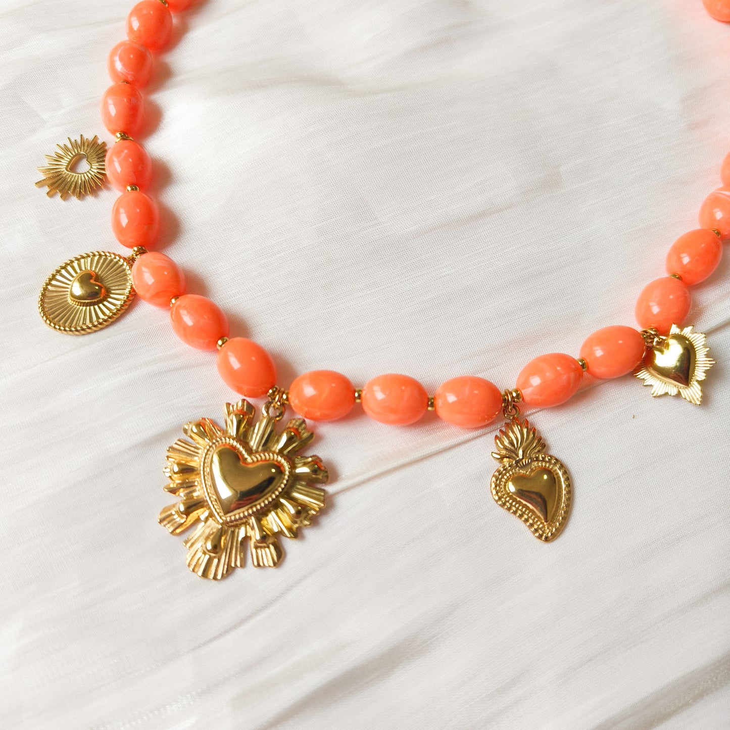 Collar Charm Celia Corazón ( 2 colores)
