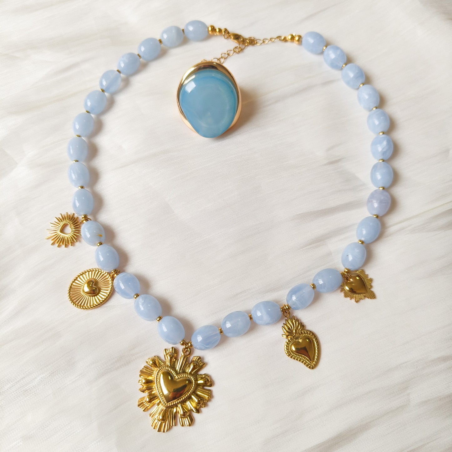 Collar Charm Celia Corazón ( 2 colores)