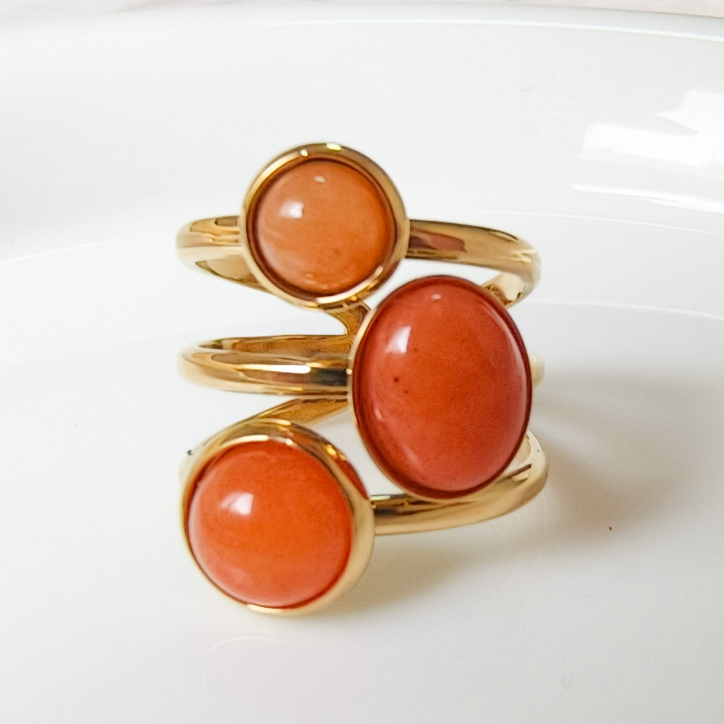 Anillo Bianca Trío Ajustable