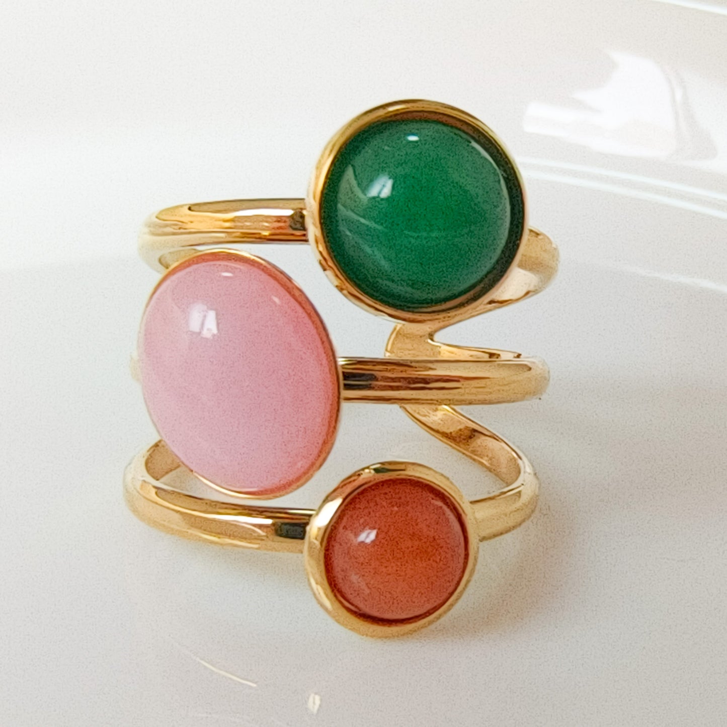 Anillo Bianca Trío Ajustable