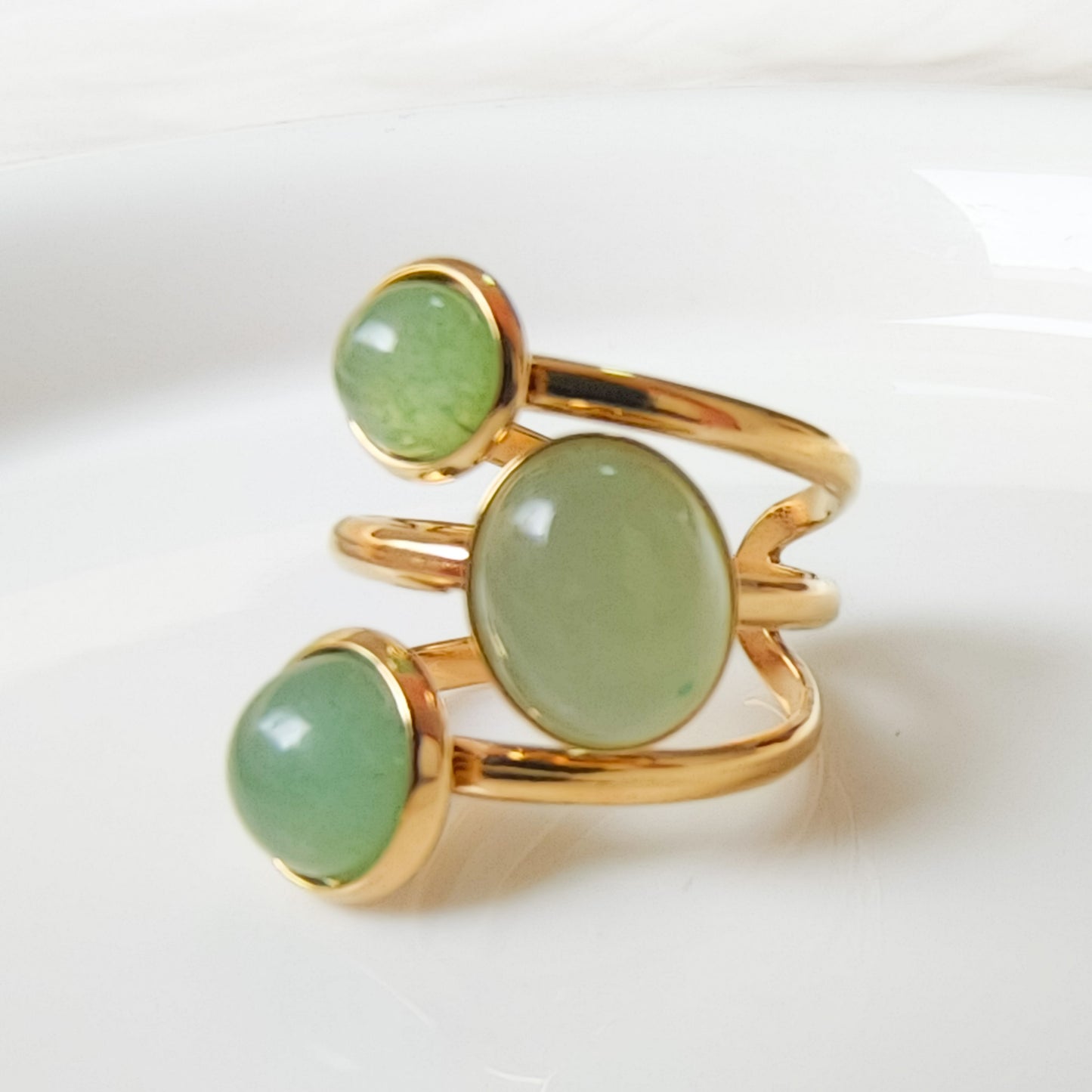 Anillo Bianca Trío Ajustable