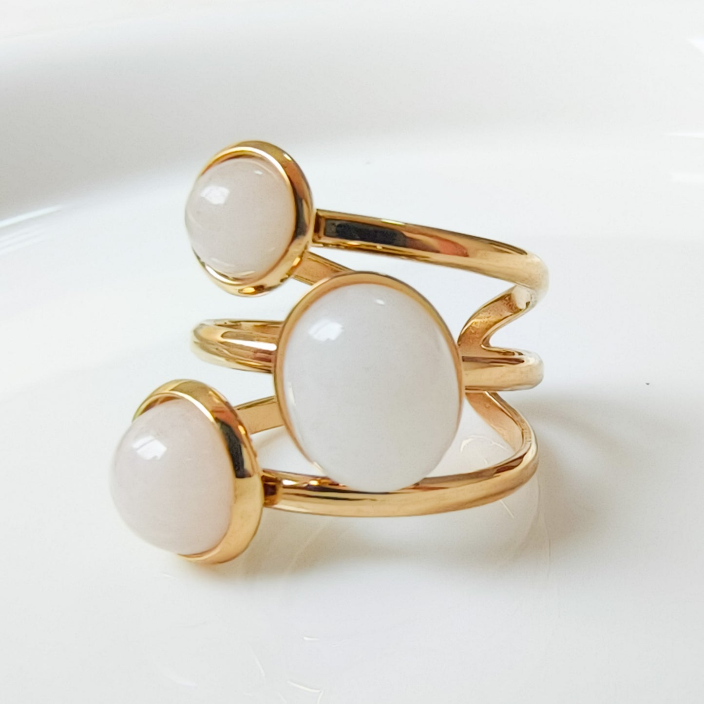 Anillo Bianca Trío Ajustable