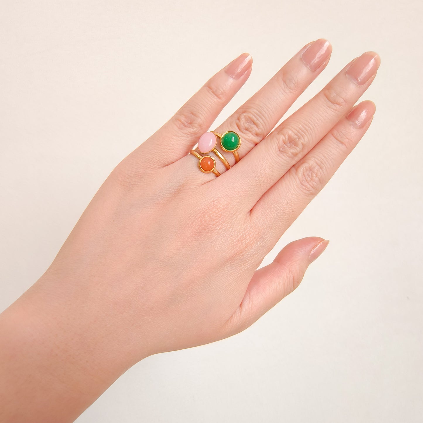 Anillo Bianca Trío Ajustable