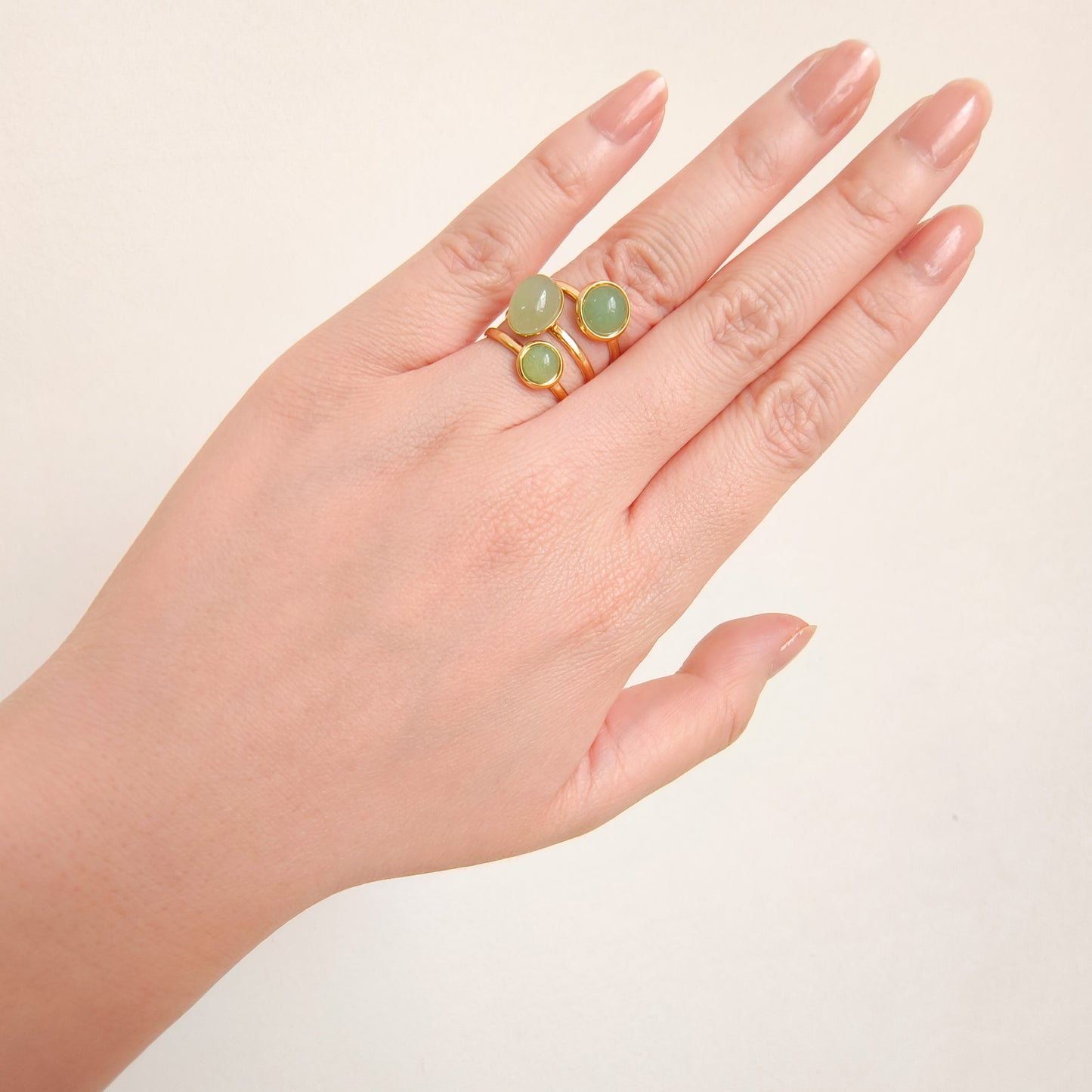 Anillo Bianca Trío Ajustable