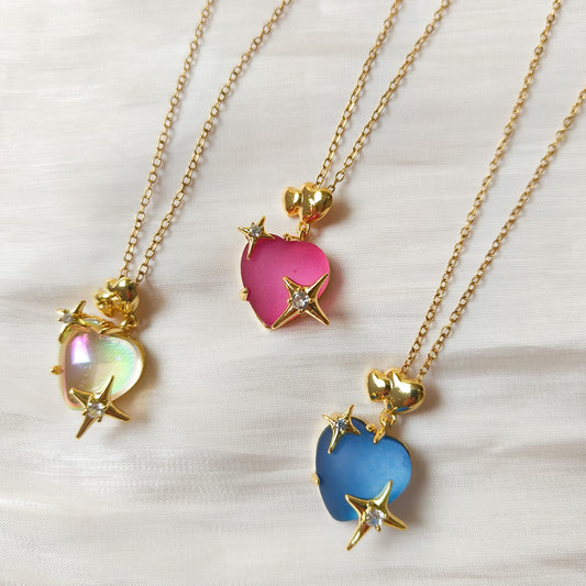 Collar Mía Estrella y Corazón ( 3 colores)
