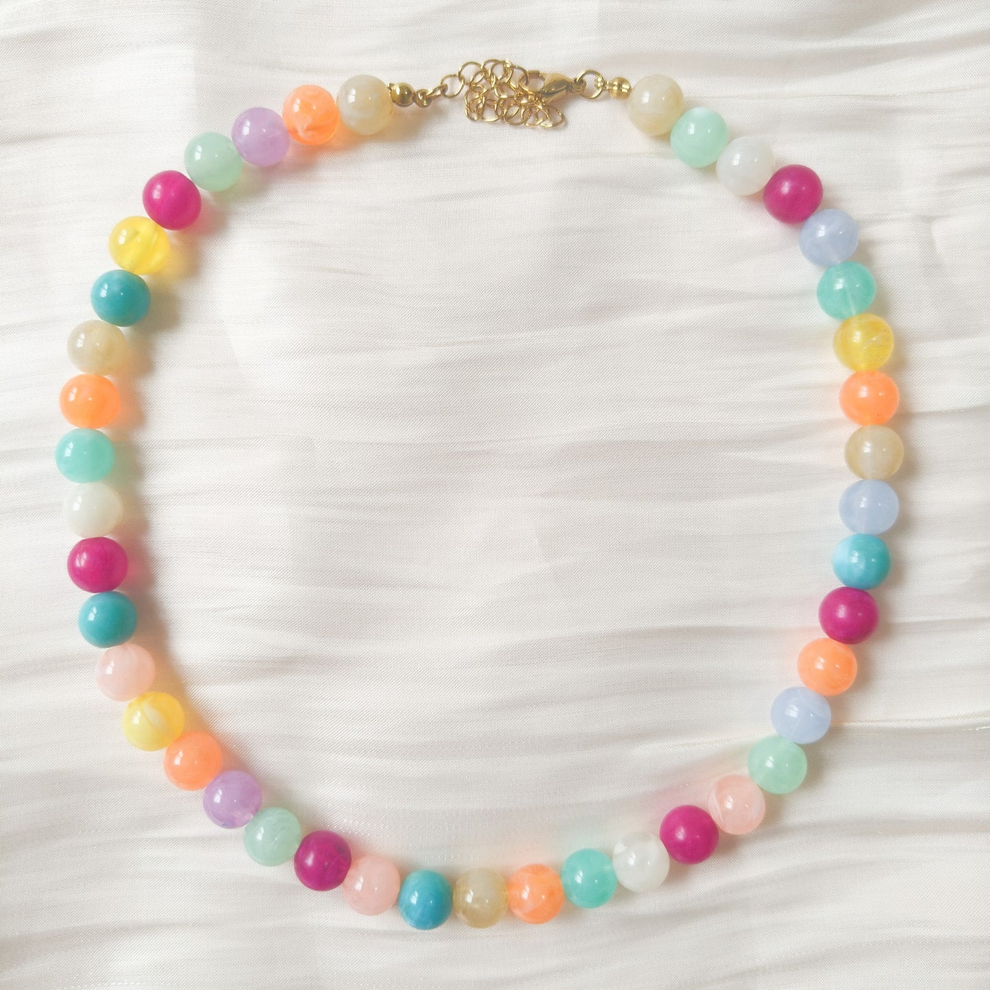Collar Lia Sorbete ( efecto piedra-6 colores)
