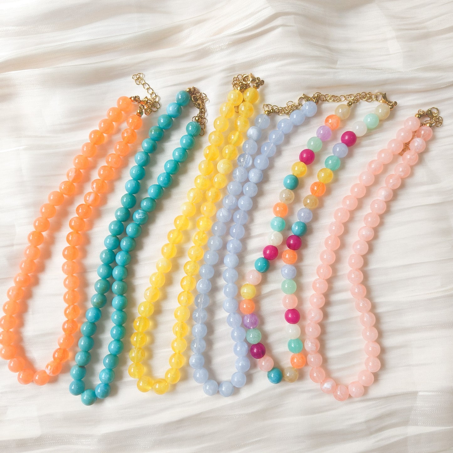 Collar Lia Sorbete ( efecto piedra-6 colores)