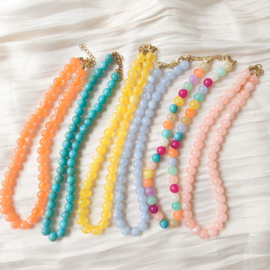 Collar Lia Sorbete ( efecto piedra-6 colores)