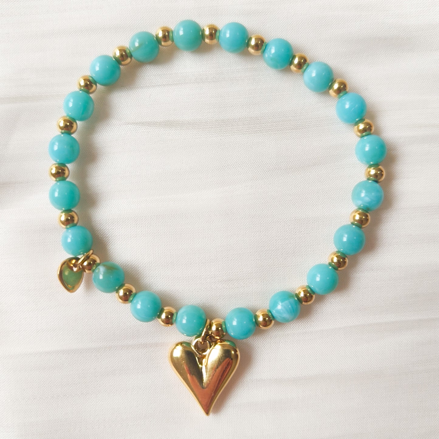Look Cielo Marina ( collar y pulsera (corazón / libélula / moneda)2 colores