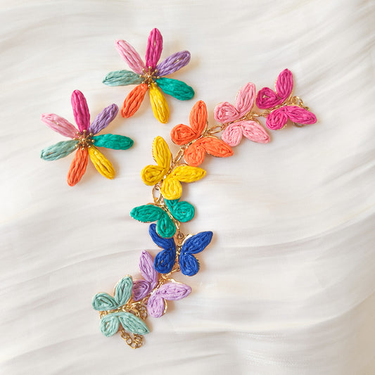 Look Alegre Mariposa ( pulsera + pendiente)