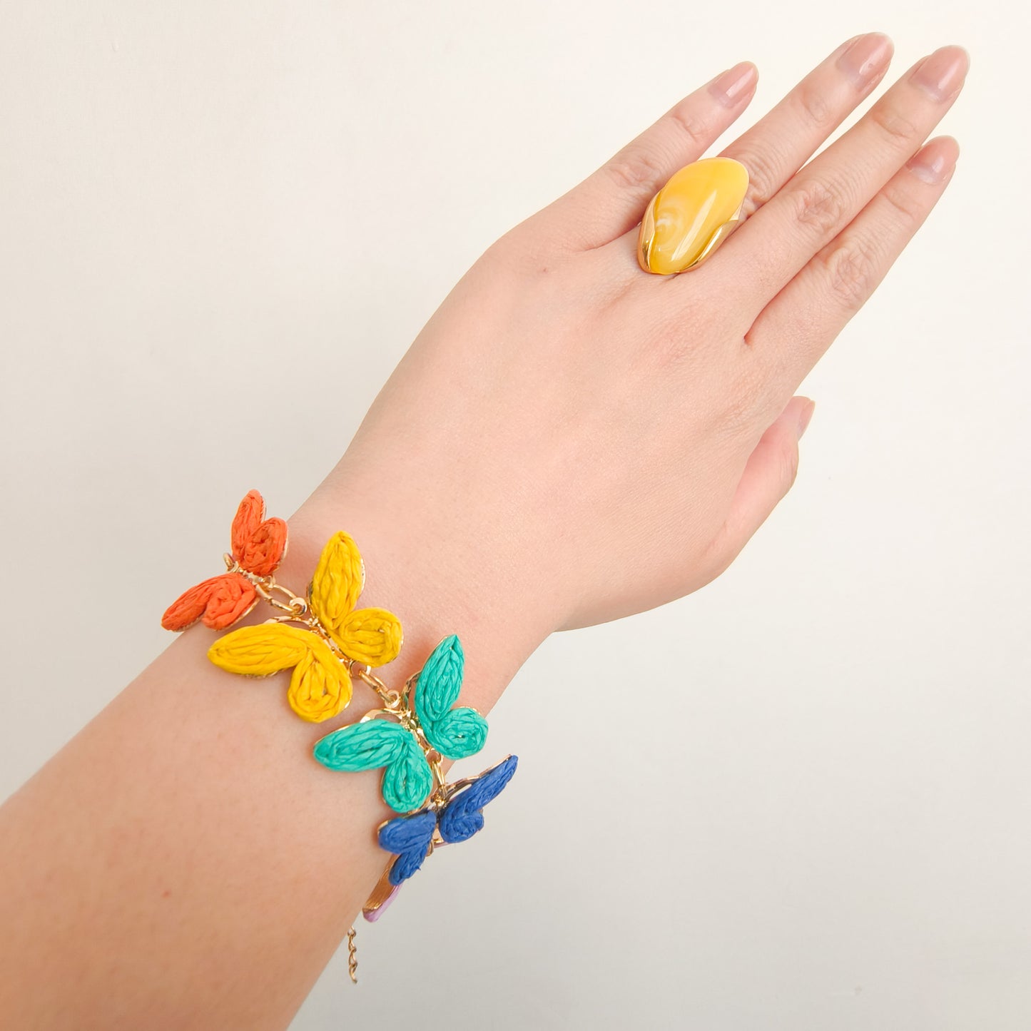 Look Alegre Mariposa ( pulsera + pendiente)
