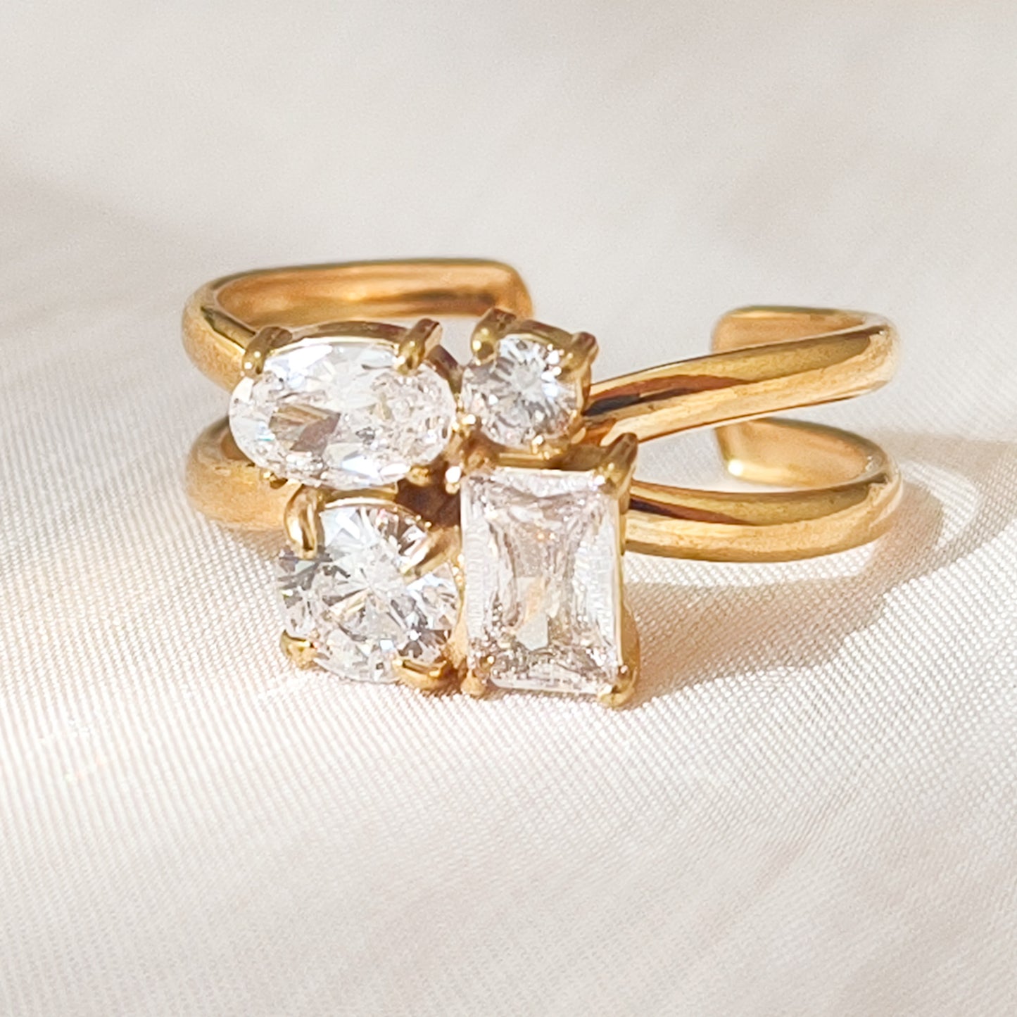 Anillo Vera Luz Acero y Ajustable