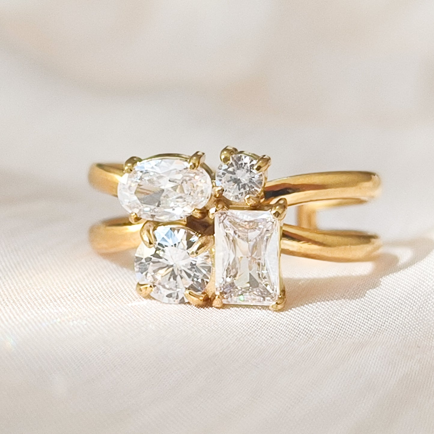 Anillo Vera Luz Acero y Ajustable