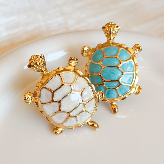Anillo Tortuga Marina Celia Acero Ajustable