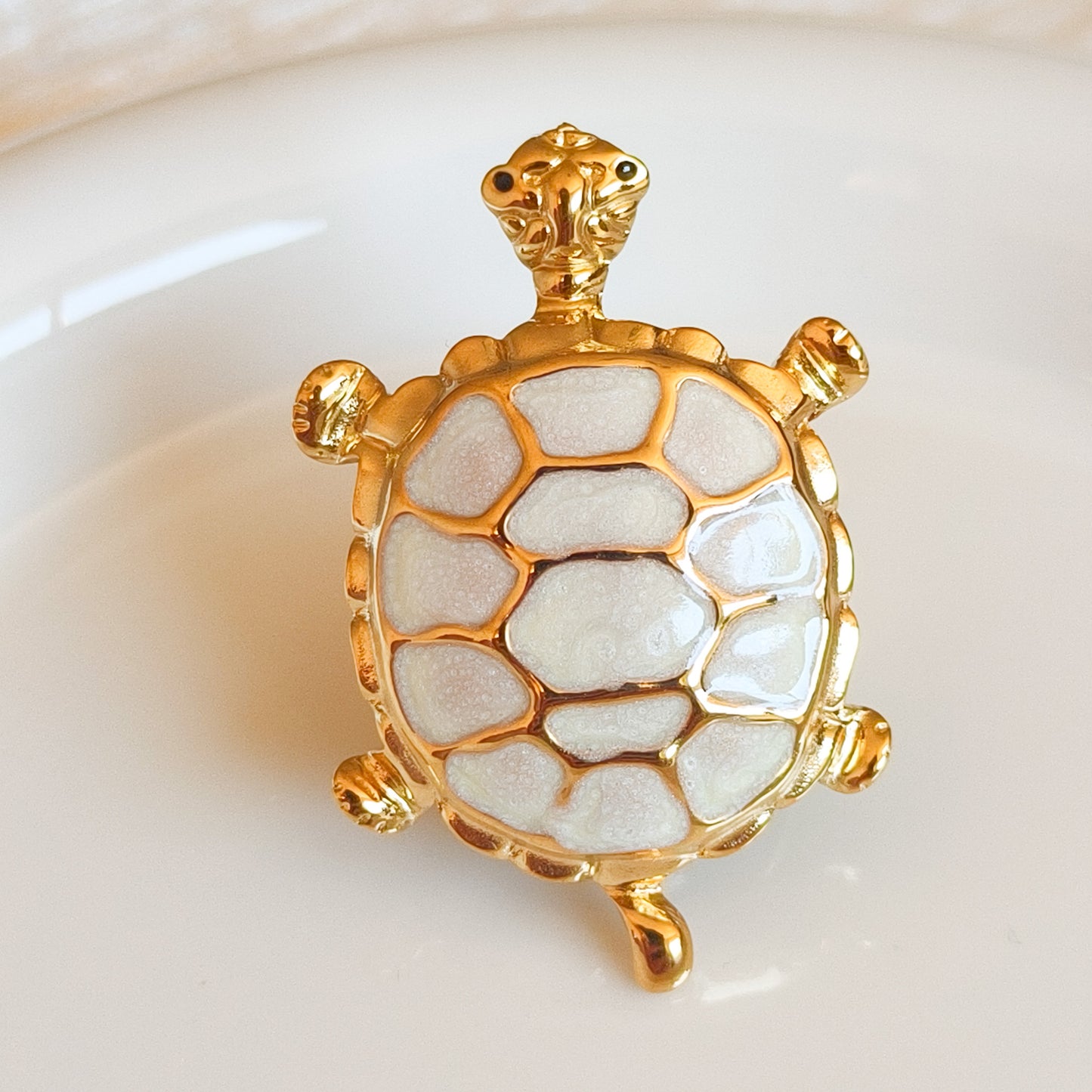 Anillo Tortuga Marina Celia Acero Ajustable