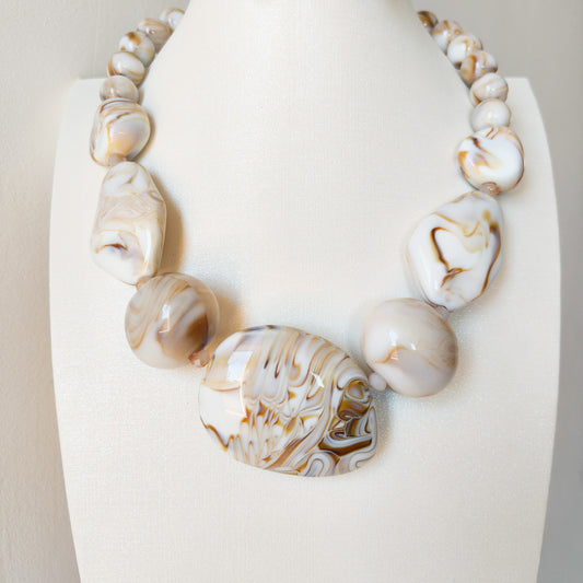 Collar Arena Valentina mármol