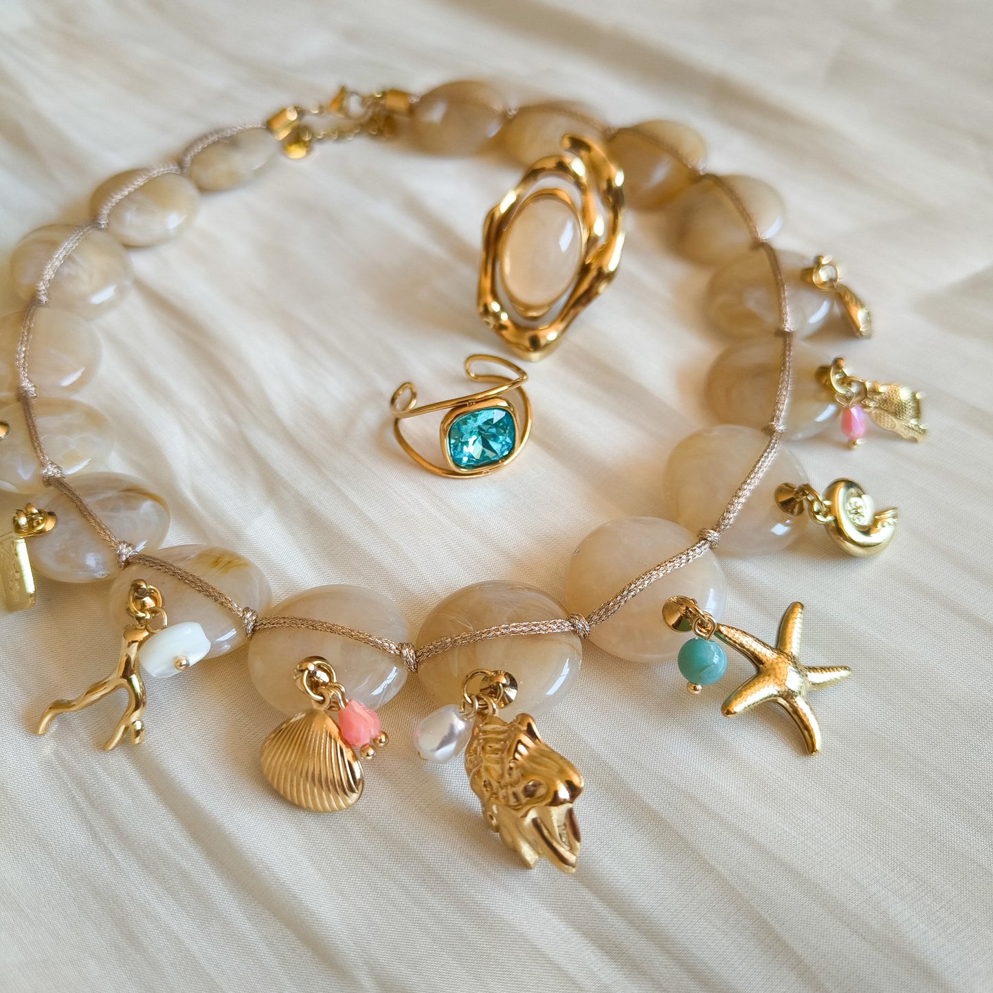 Collar Marbella Coralina Estrella