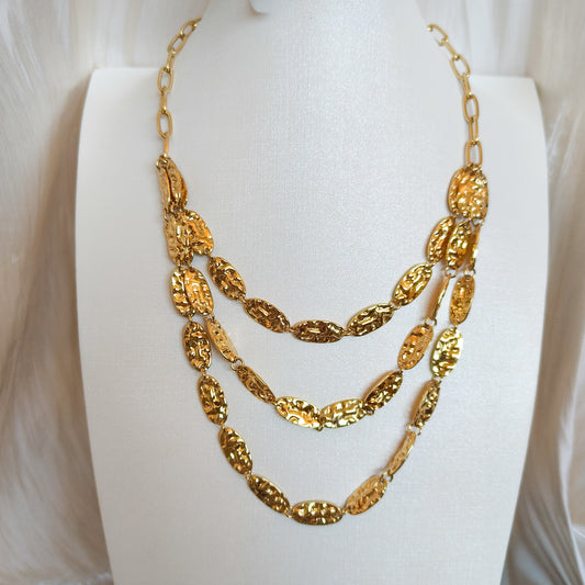 Collar Multicapa Luna Dorada Roma
