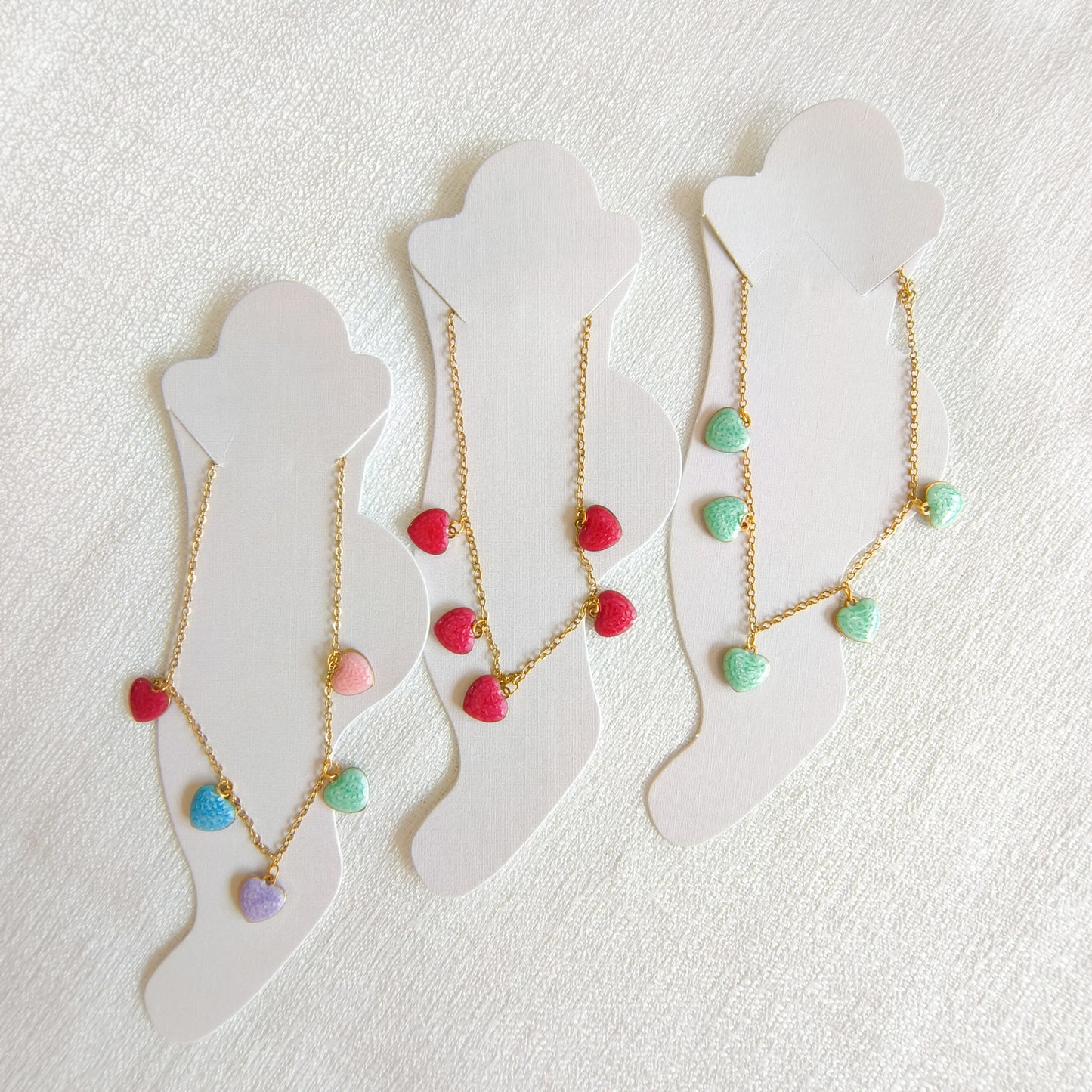 Tobillero Corazones de Ibiza ( 3 colores)