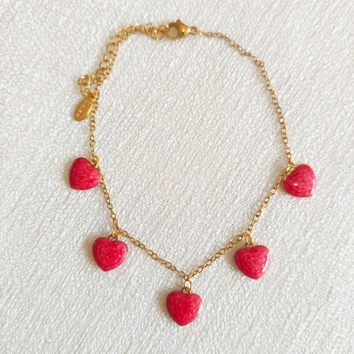 Tobillero Corazones de Ibiza ( 3 colores)