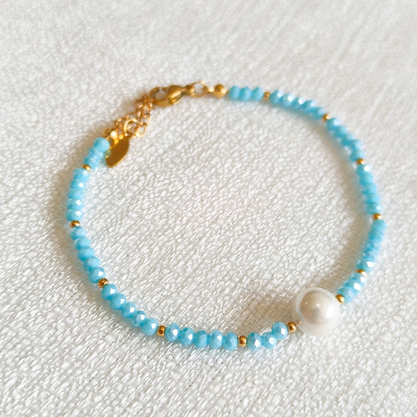 Pulsera Perla Cielo