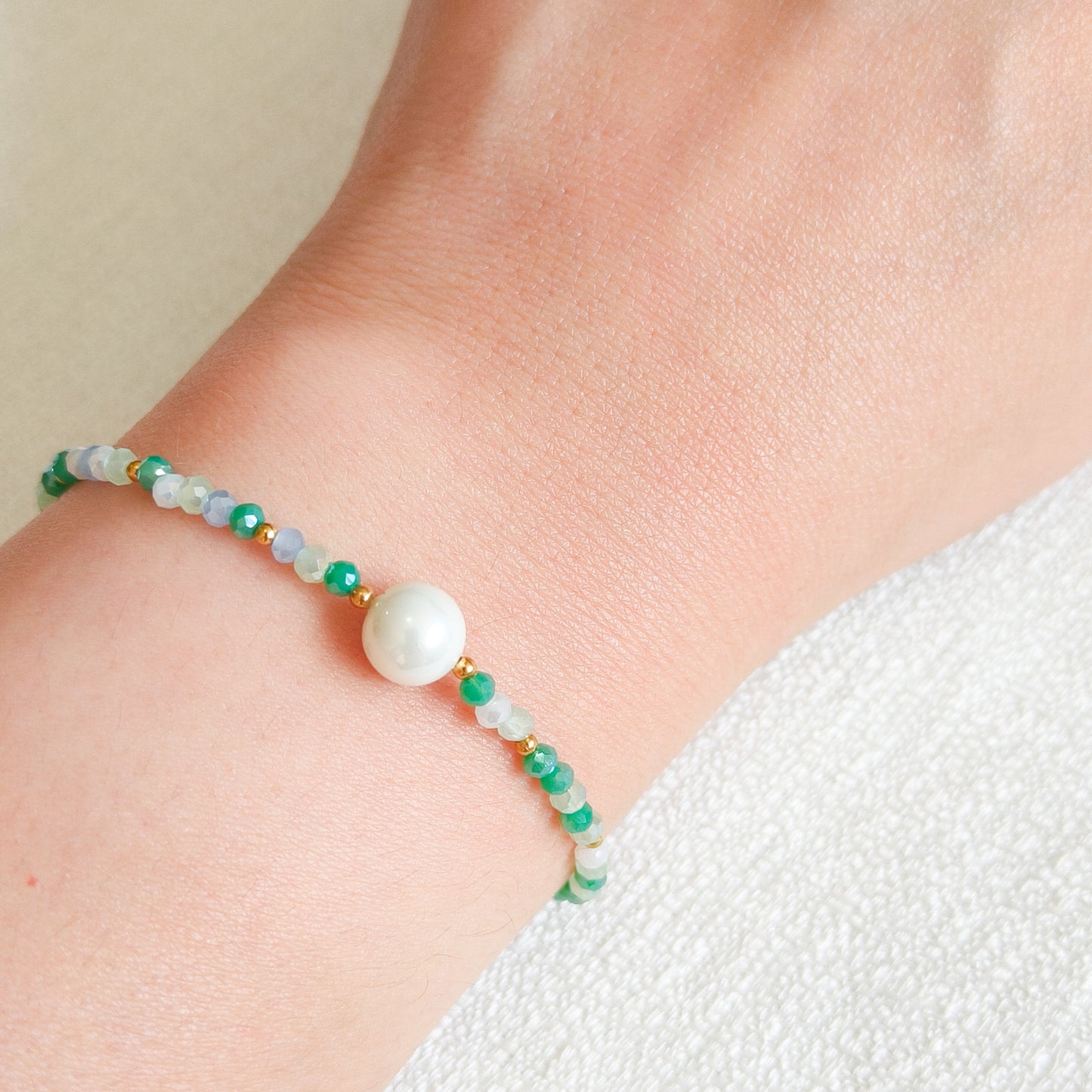Pulsera Perla Cielo