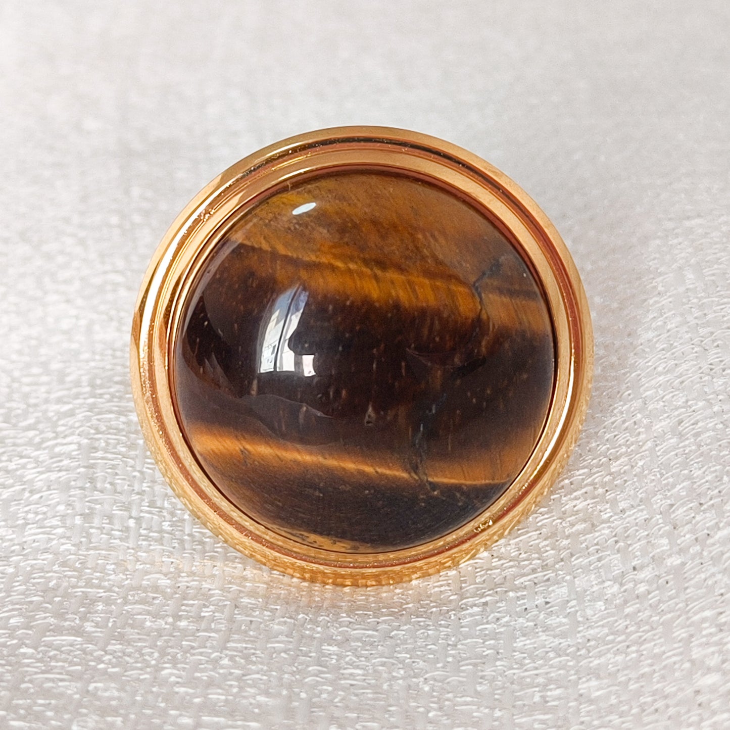 Anillo Valeria Miel ( Ojo de tigre) Ajustable