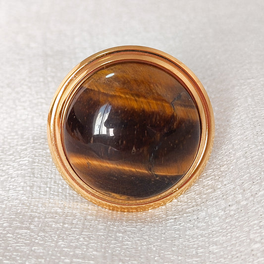 Anillo Valeria Miel ( Ojo de tigre) Ajustable