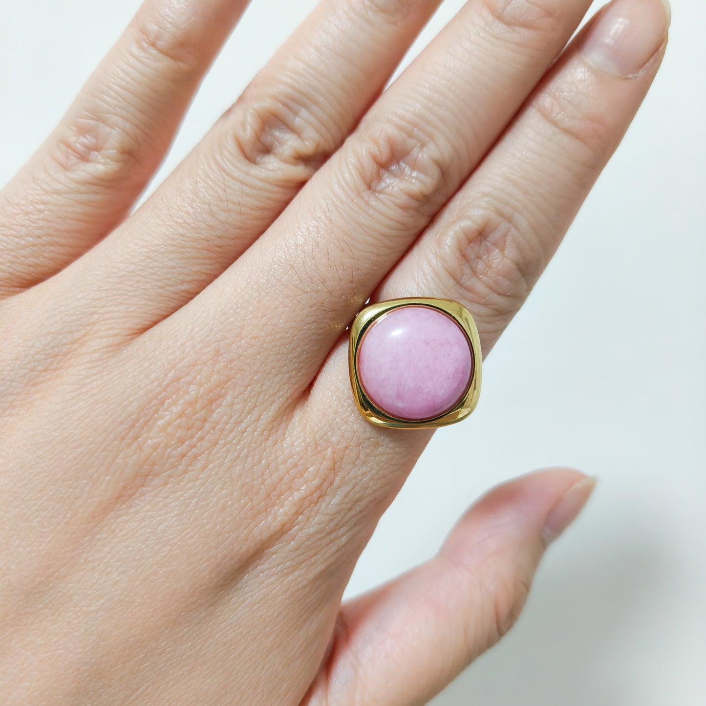 Anillo Siena Rombo acero y ajustable