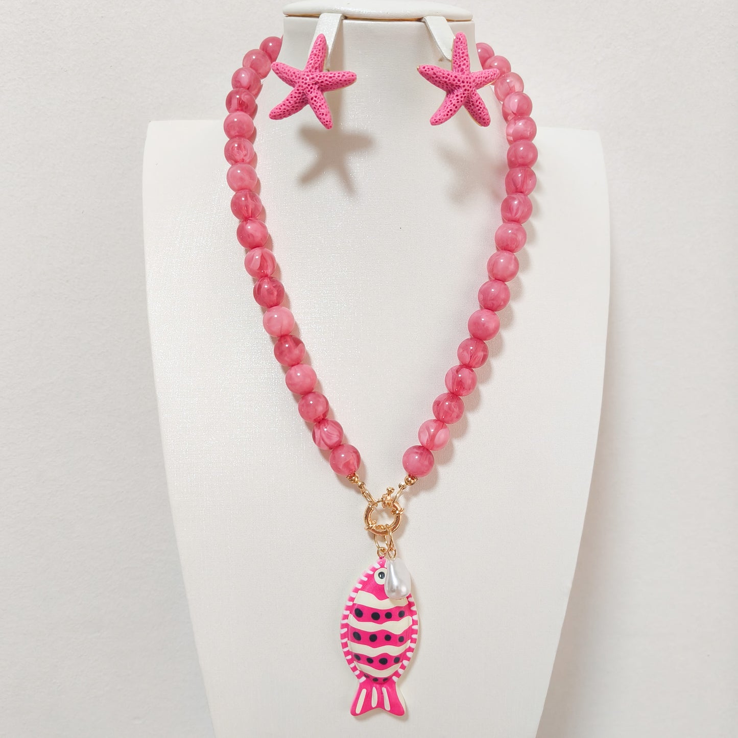 Look Marina Estrella Playa  ( anillo ajustable + pendiente, 3 colores)