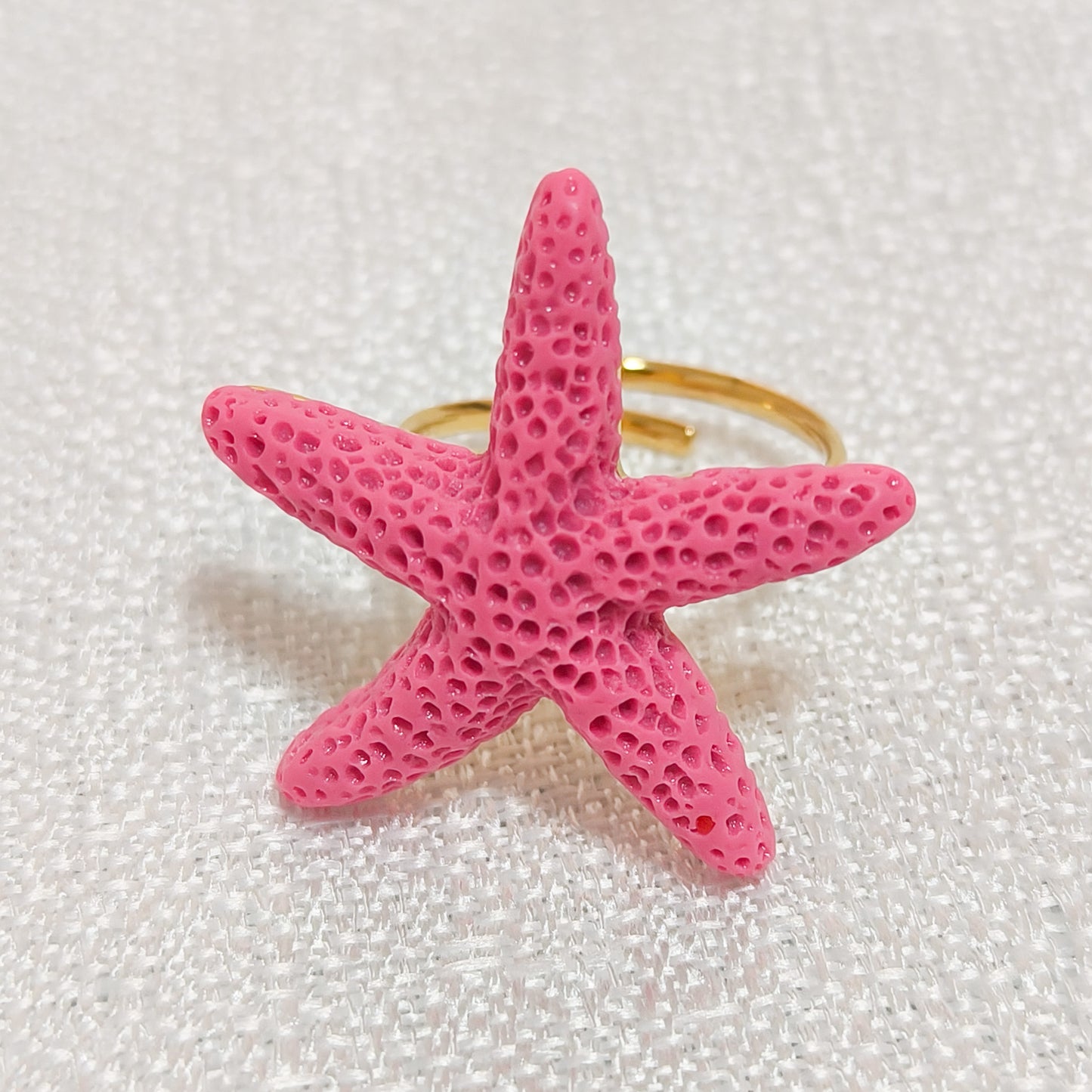 Look Marina Estrella Playa  ( anillo ajustable + pendiente, 3 colores)