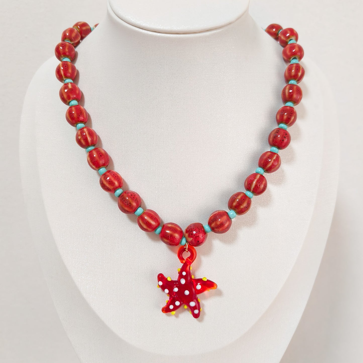 Collar Coralina Marino ( 2 modelos_estrella y caballito del mar)